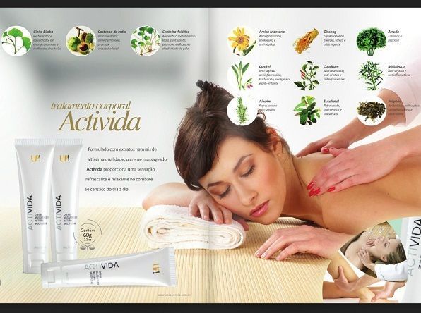 Creme Massageador Natural Multiervas.